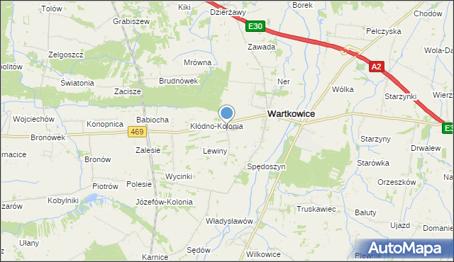 mapa Nowy Gostków, Nowy Gostków na mapie Targeo